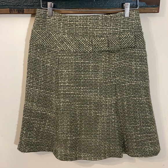 Sandra Angelozzi Green Boucle Trumpet Skirt Size 36 - Picture 9 of 16